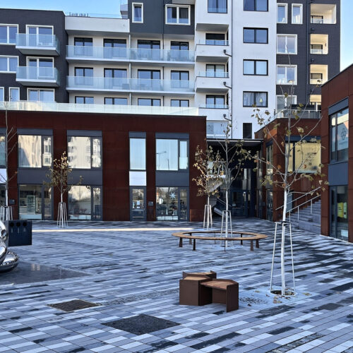 Zitelementen Penta 16 Deze stijlvolle banken - zitelementen zijn perfect geschikt voor parken, pleinen, tuinen en andere openbare of privé buitenruimtes.